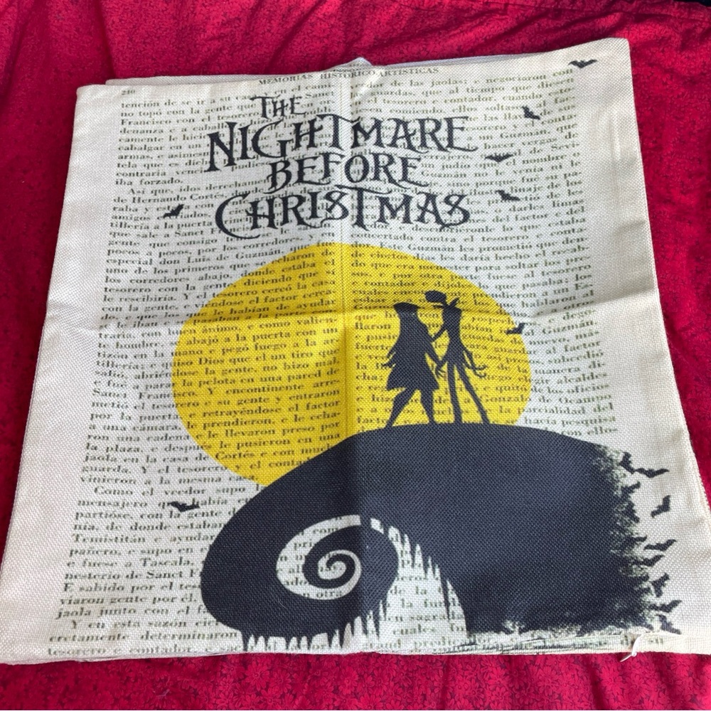 The Nightmare Before Christmas Throw Pillow Cover Set (4)‎  17x17
